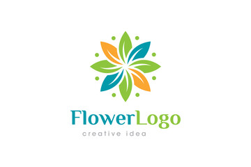 Creative Flower Logo Design Template
