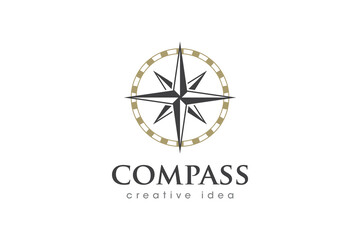 Creative Compass Concept Logo Design Template