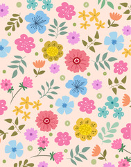 Flower pattern, flower background image, season