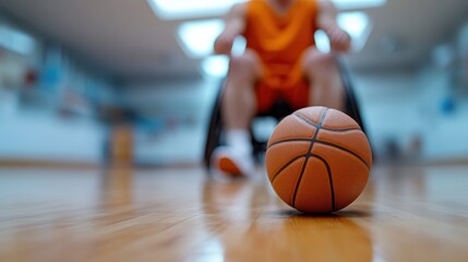 Inspiring moment of determination in wheelchair basketball