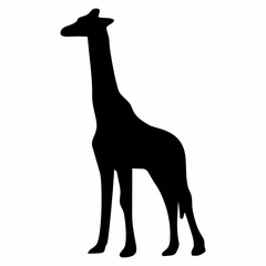 giraffe silhouette with long neck