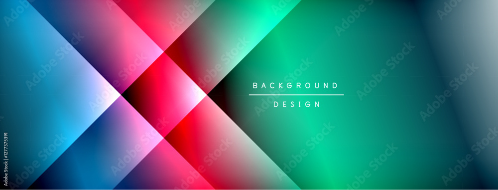 Poster Light shadow lines dynamic gradient background