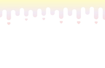 グラデーションカラーの幾何学模様とハートの背景素材