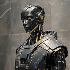 Advanced robotics showcase futuristic robot display tech expo interactive exhibit modern space close-up view