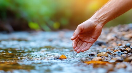 Touching the river’s surface to address the water crisis and promote awareness