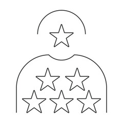 Customer review user feedback icon vector.