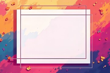 Vibrant Abstract Background with Empty Space for Text or Design
