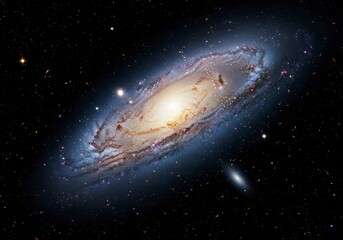 Fototapeta premium Galaxy Surrounded by Mysterious Dark Matter Halo
