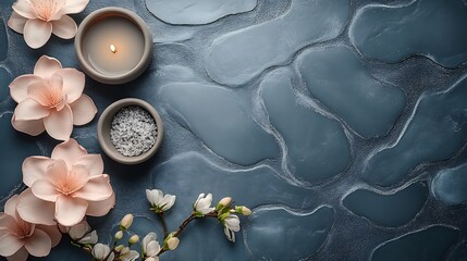 Sleek flyer mockup for a spa and wellness retreat with soothing colors and minimalist design isolated on a transparent background