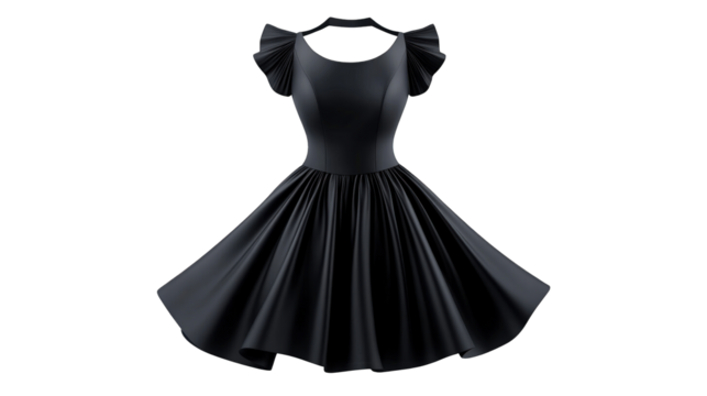 A pink dress with a v-neck and a flowered pattern - Powered by Adobe