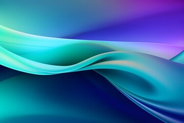 Obraz premium Abstract blue and green wave background. blurry purple and green wallpaper.