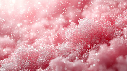 A radiant, grainy pink and white noise-textured background symbolizes modernity, digital aesthetics, and abstract energy, evoking futuristic themes, creativity, and dynamic visual impact