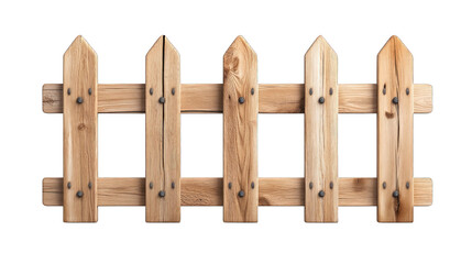 A wooden fence with a few green plants growing out of it