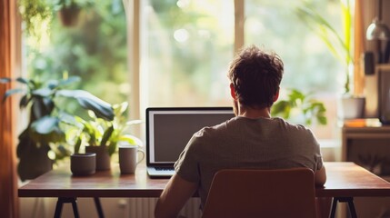 Chronic back pain due to long periods of sitting. Featuring visible discomfort and physical strain