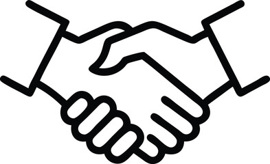 A Successful Business Collaboration Thin Line Icon represents teamwork, partnership, and effective cooperation in a professional setting, depicted with minimalistic, outlined elements like handshakes,