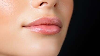 Obraz premium Woman with unique beauty showcasing acne scars in artistic portrait