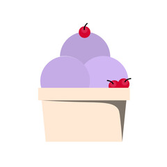 Ice Cream Gelato Scoop with Cup