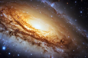 A Breathtaking Glimpse into the Majestic Spiral Galaxy NGC 1566, a Cosmic Tapestry of Stars and Gas
