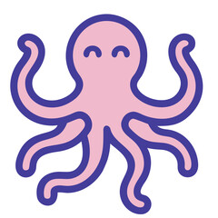 Obraz premium Octopus marine life icon