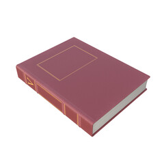 Book, 3d illustration Isolated on white background
