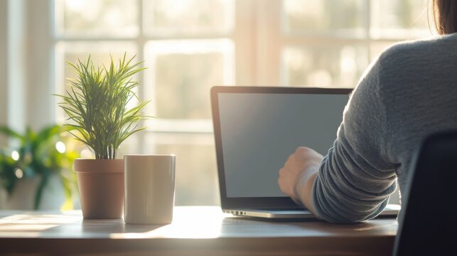 Chronic back pain from improper desk posture. Featuring visible discomfort and strain