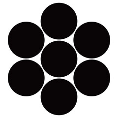 家紋です。七曜と言います。