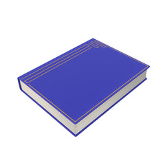 Book, 3d illustration Isolated on white background