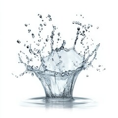 The Impact of Water Flows Generating Splash Effects in Air