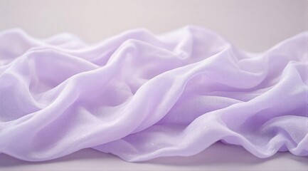 Airy and graceful fabric draping gently under soft lighting, highlighting its elegant and lightweight quality.