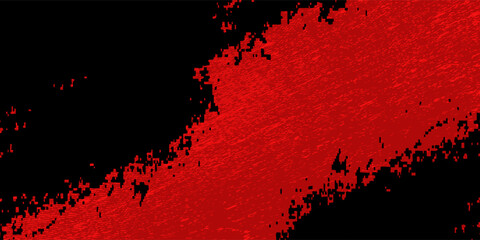 Grunge texture effect background. Distressed rough dark abstract textured. Red isolated on black.