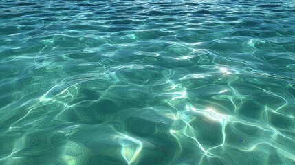 Sea Water Surface Texture with Gentle Ripples and Waves with Sunlight Reflections