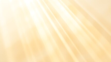 Delicate watercolor painting with volumetric lighting and a clean gold textured background. The illustration shows light beams cutting through fog, creating translucent washes, with fluid brushstrokes