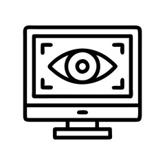 AI computer vision icon