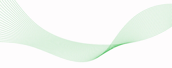 abstract background with green waves