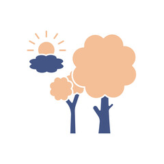 nature icons  symbol vector elements for infographic web