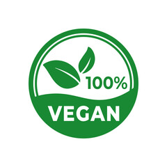 Vegan food icon set badge sign. Bio, Ecology, Organic logos and badges, label, tag set