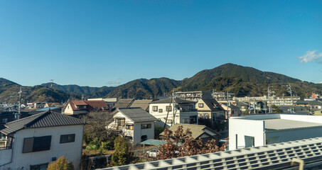 Obraz premium Rural landscape in the Japanese countryside