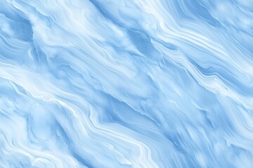 Obraz premium Seamless Blue Lace Agate smooth, flowing abstract background in shades of blue, resembling marble or water. The texture features soft waves and gradients, creating a serene and calming effect.