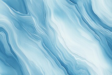 Obraz premium Seamless Blue Lace Agate smooth, abstract background featuring flowing waves of light and dark blue tones, creating a serene and calming effect.