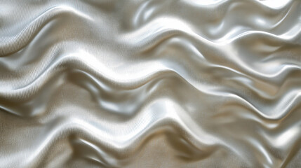 Fototapeta premium Texture of micro silk satin fabric wavy background 
