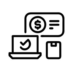 financial inclusion payments growth pictogram 
