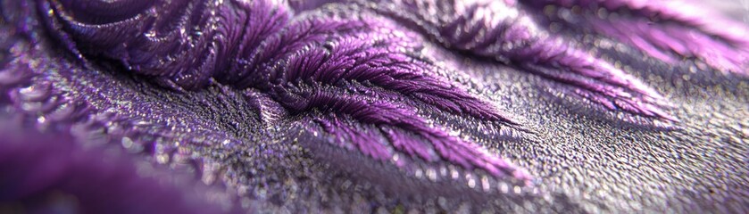 Abstract purple textured fabric close-up