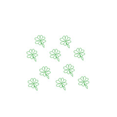 st patrick's day leaf pattern
