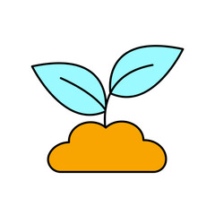 plant icons  symbol vector elements for infographic web