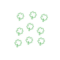 st patrick's day leaf pattern