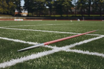 Obraz premium Javelin Throw Competition Athletics Track Field Sport Equipment