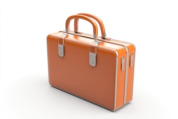 3D professional briefcase symbol, modern clean design on white.