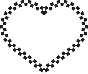 Checkered Border Frame Illustration Vector