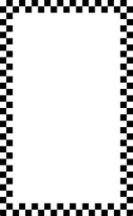 Checkered Border Frame Illustration Vector