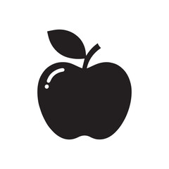 Apple fruit icon logo design template isolated illustration